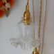 Suspension baladeuse vintage en verre