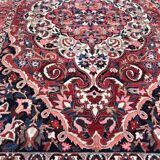 Old hand made Bakhtiar Persian wool rug 212 x 325 cm