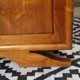 Solid walnut sideboard with small display cabinet