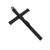 Wrought iron wall crucifix in the style of Jean Touret Marolles, 1950s