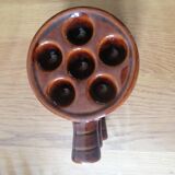6 vintage snail pans