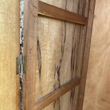 Armoire en chêne 3 portes miroir pieds compas