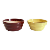 50s pot covers, vintage ceramic