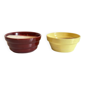 50s pot covers, vintage ceramic