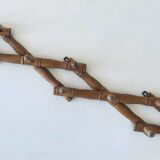 Ancien porte manteau mural en bois