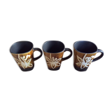 Series of 3 mugs