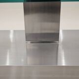 A '90s Coffetable - Glass and Stainless Steal