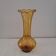 Vintage blown amber glass vase – corolla style