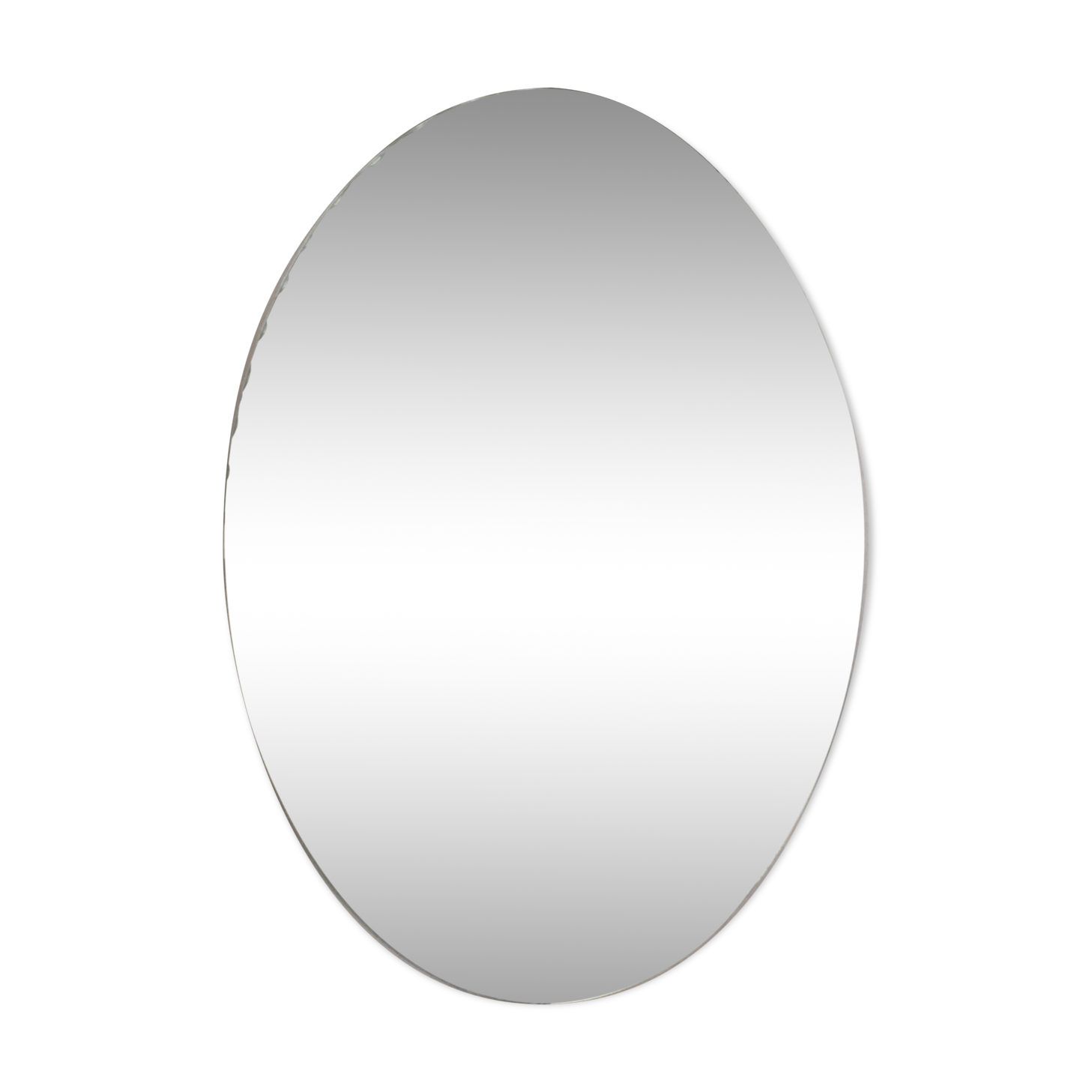 Ancient chiseled oval mirror 44x60cm