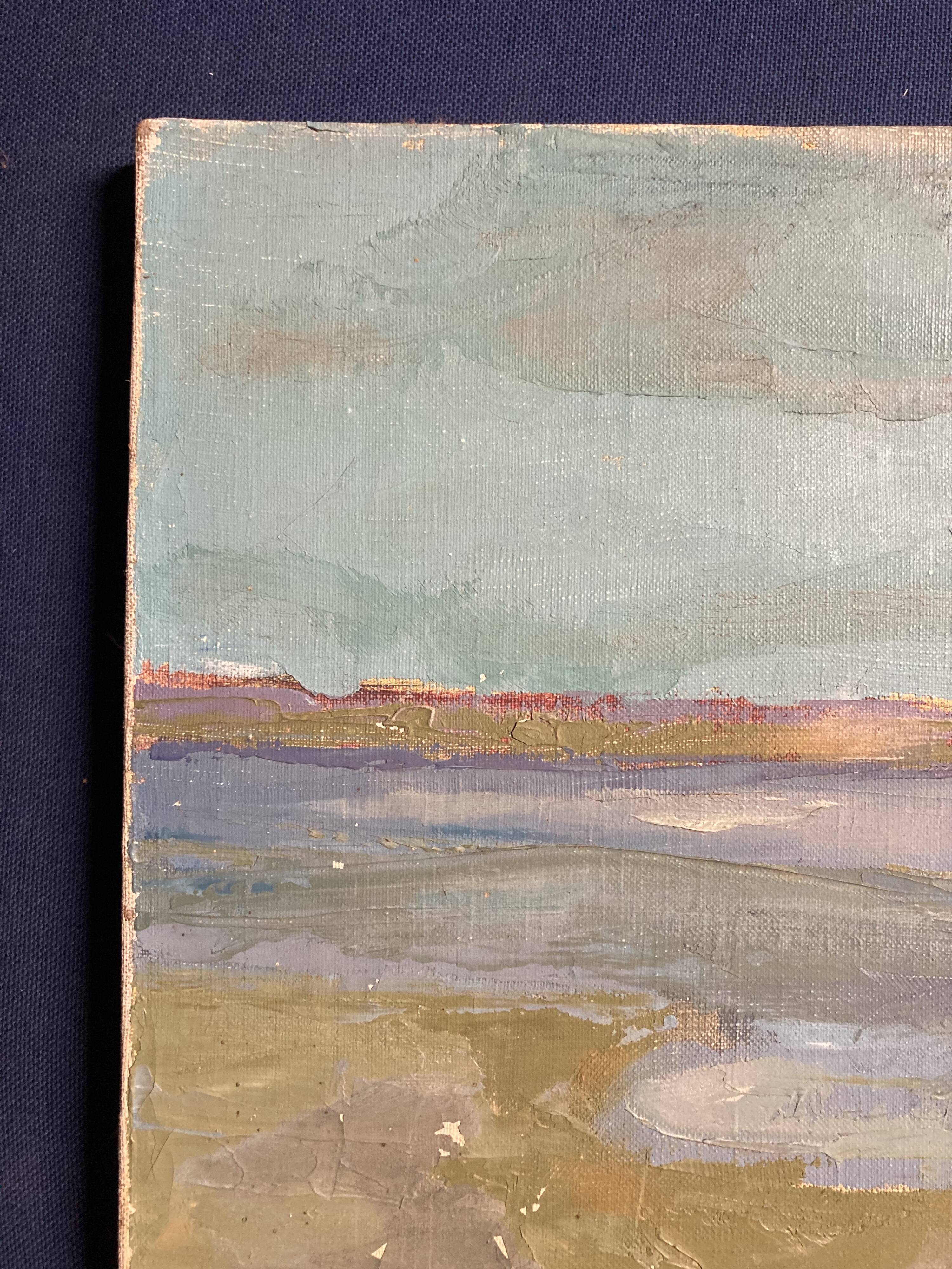 Oil on canvas vintage