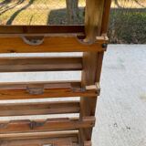 Solid wood wine rack bottle storage with drawer