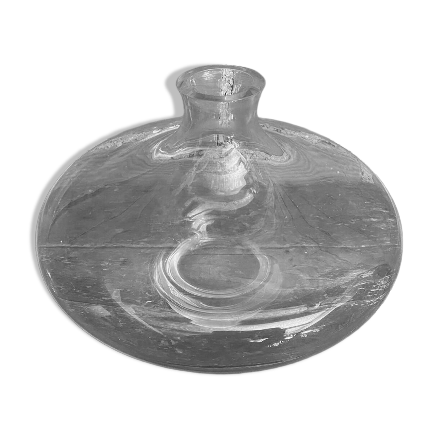 Vintage Glass Decanter Carafe Table Art #D850