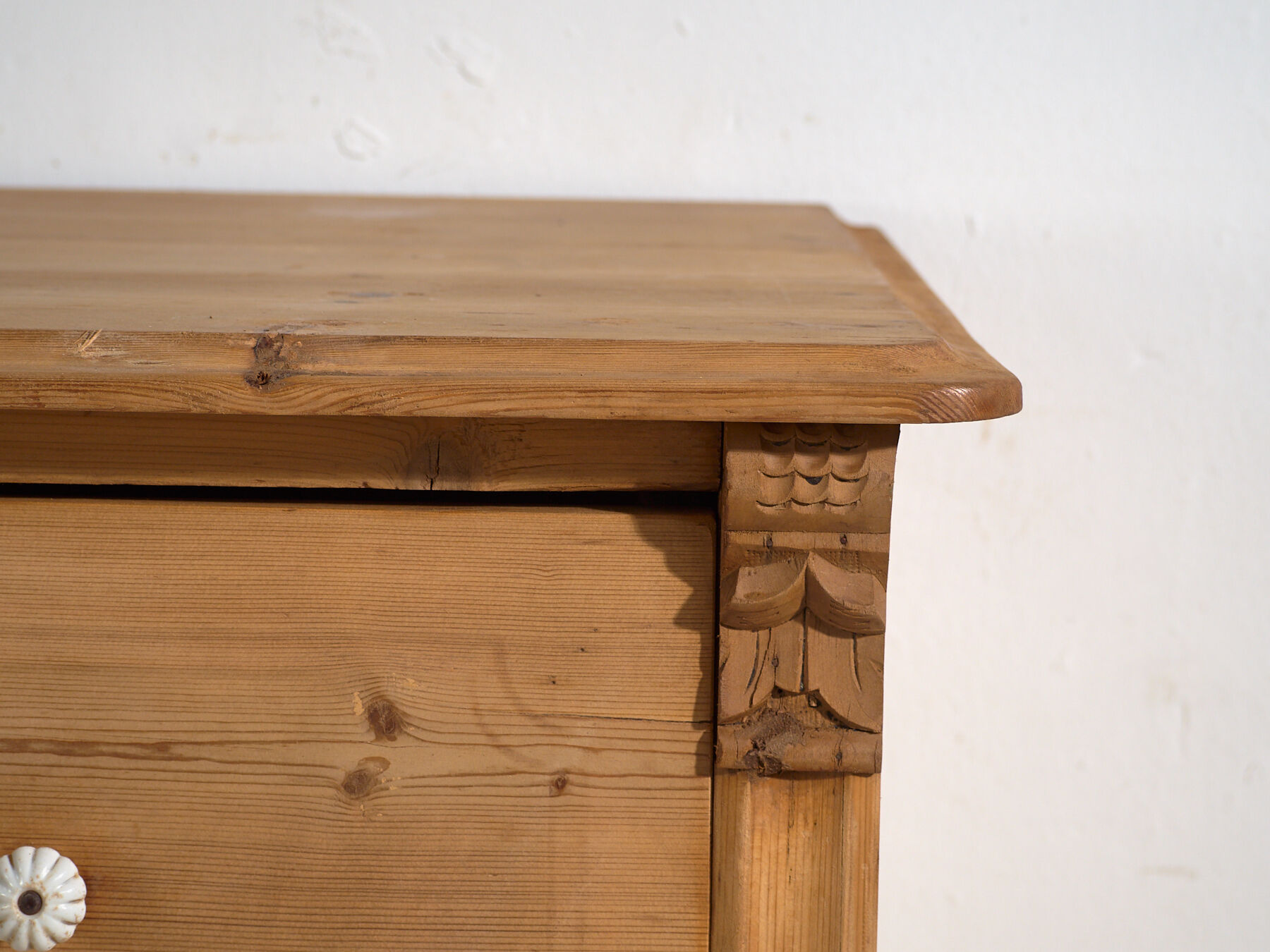 Antique pine commode – Central Europe (c. 1880–1910)