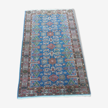 Tapis oriental fait mains, tapis persan. 134 x 98cm