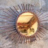Rattan mirror
