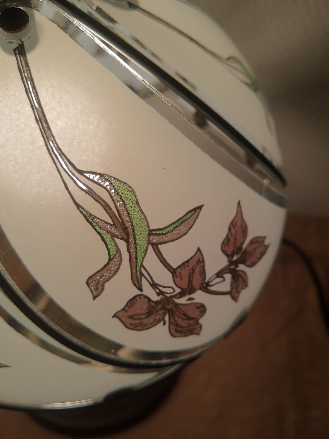 Touch table lamp vintage floral patterns