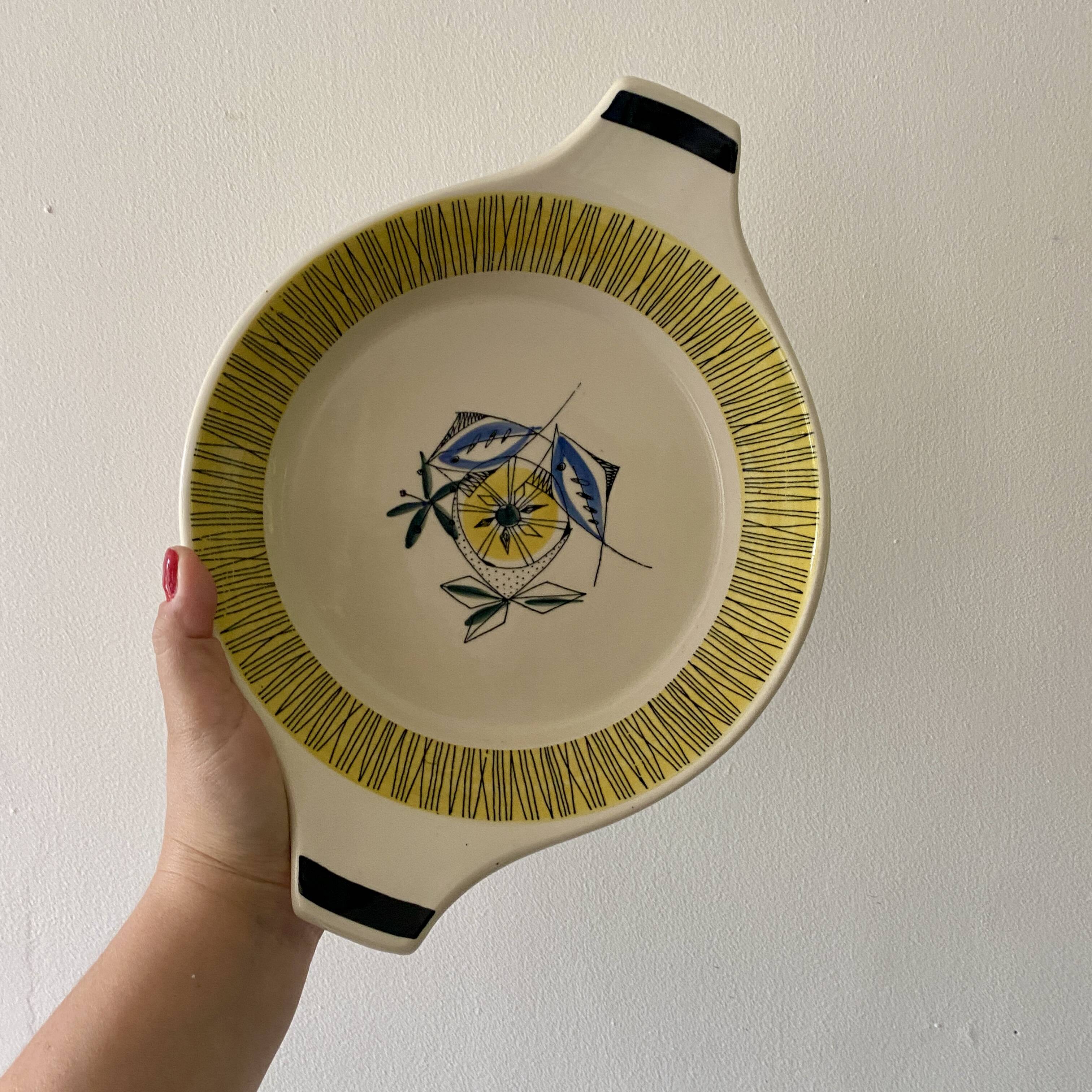 Set of 3 vintage serving dishes from the Flamingo series by Stavangerflint