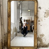 Louis Philippe Flowered Mirror 19th 84x150cm