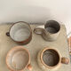 4 stoneware cups