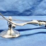 8 antique Art Deco silver-plated metal knife rests, Cailar Bayard hallmark