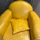 A leather club chair