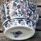 Antique pitcher / milk jug / vase in Gien earthenware with a Kashmir pattern.