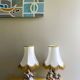 Paire de lampes de table en porcelaine italienne par Capodimonte.