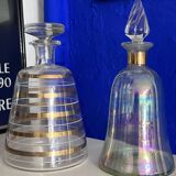 2 vintage Fifties water or wine carafes