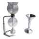 Old hellem france vacuum coffee maker 6 cups - + chrome support - 1960