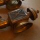 Pair of brass 1900 wall light