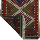 Petit kilim vintage d’Usak, 159 x 112 cm, laine 100 %, tissé à la main – an