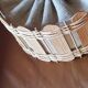 70s suspension in rattan and Scandinavian style fabrics