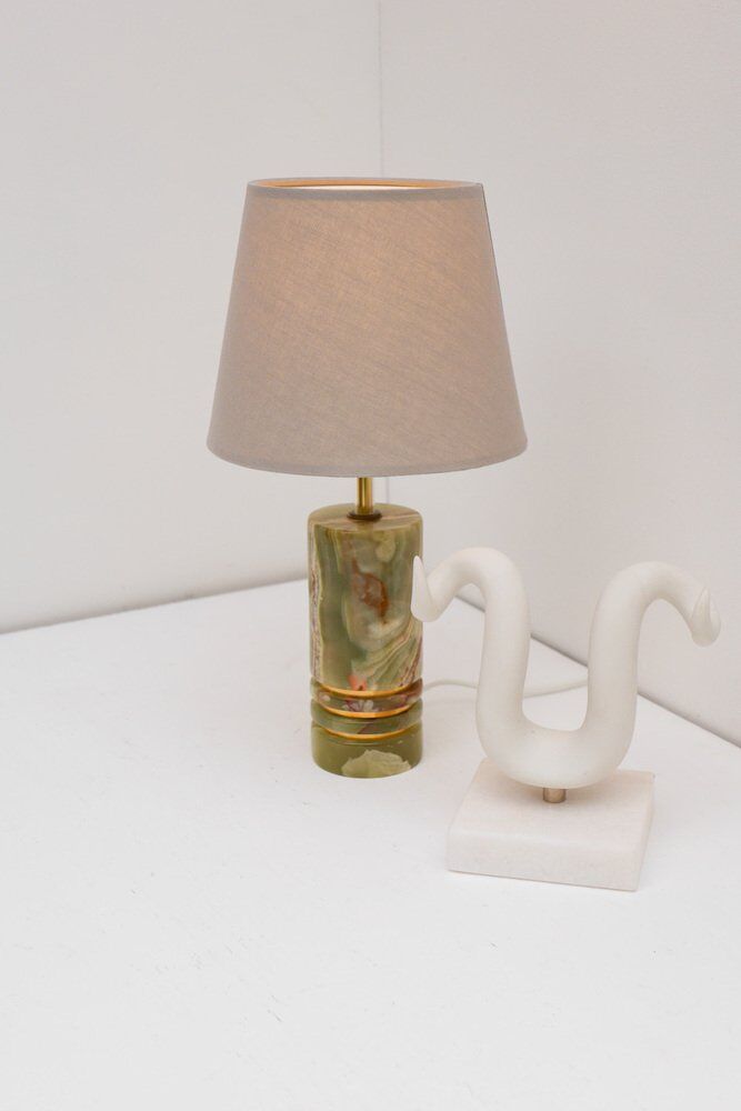 Mid-century modern Italian brass table lamp, 1970s