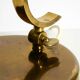 Beautiful, rare, large, heavy mid-century modern brass table lamp
