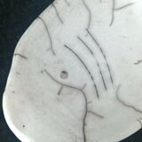 Empty ceramic fish pocket
