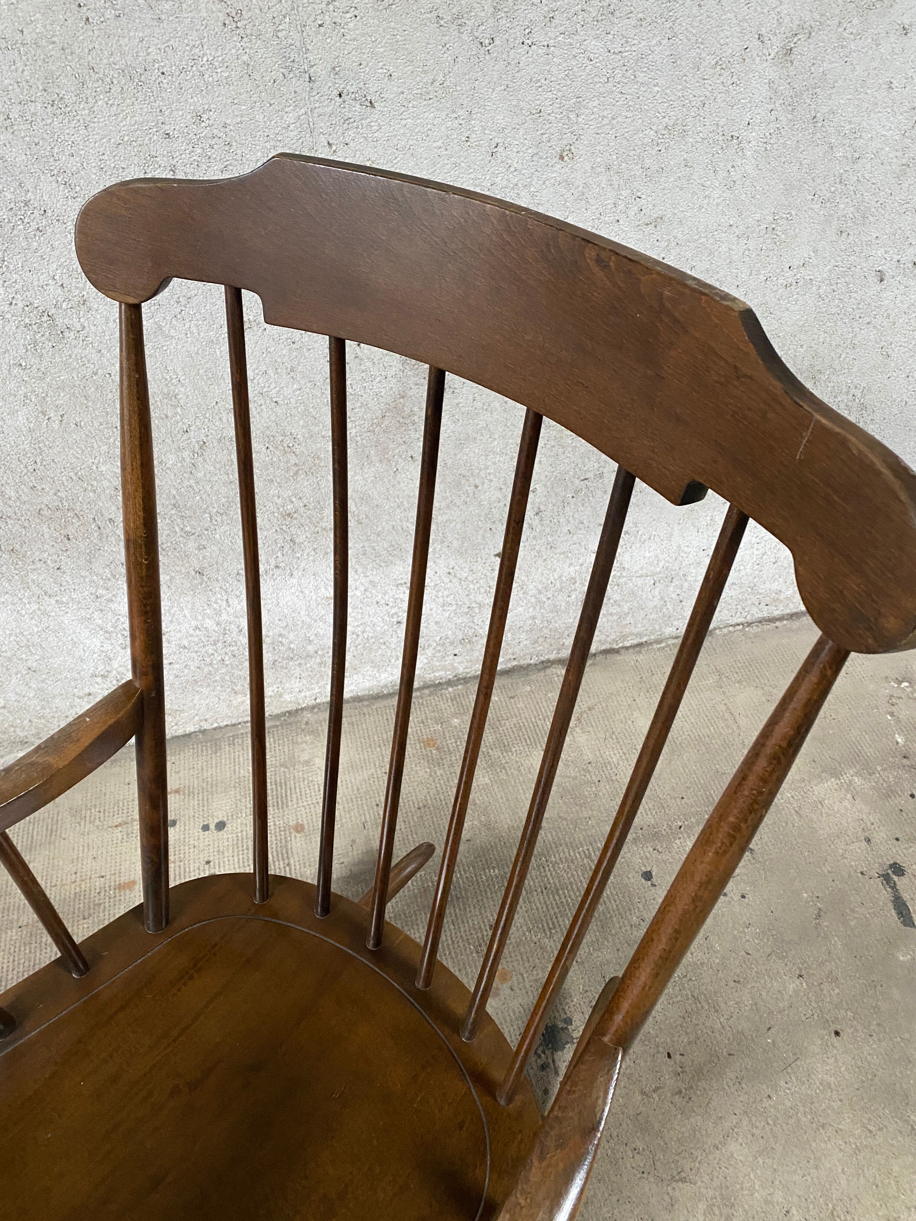 Old rocking-chair of the 50s