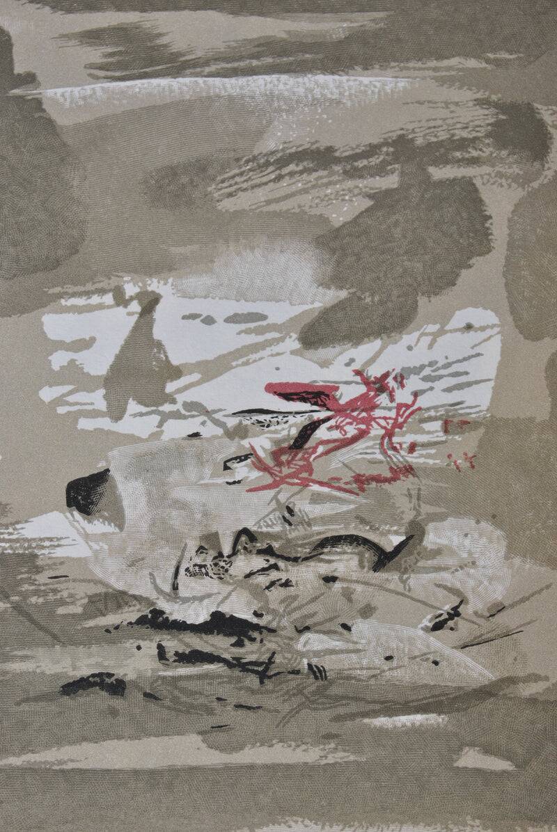 ZAO Wou-Ki: Sunset, Woodcut