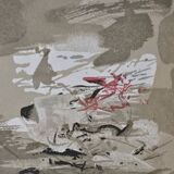 ZAO Wou-Ki: Sunset, Woodcut