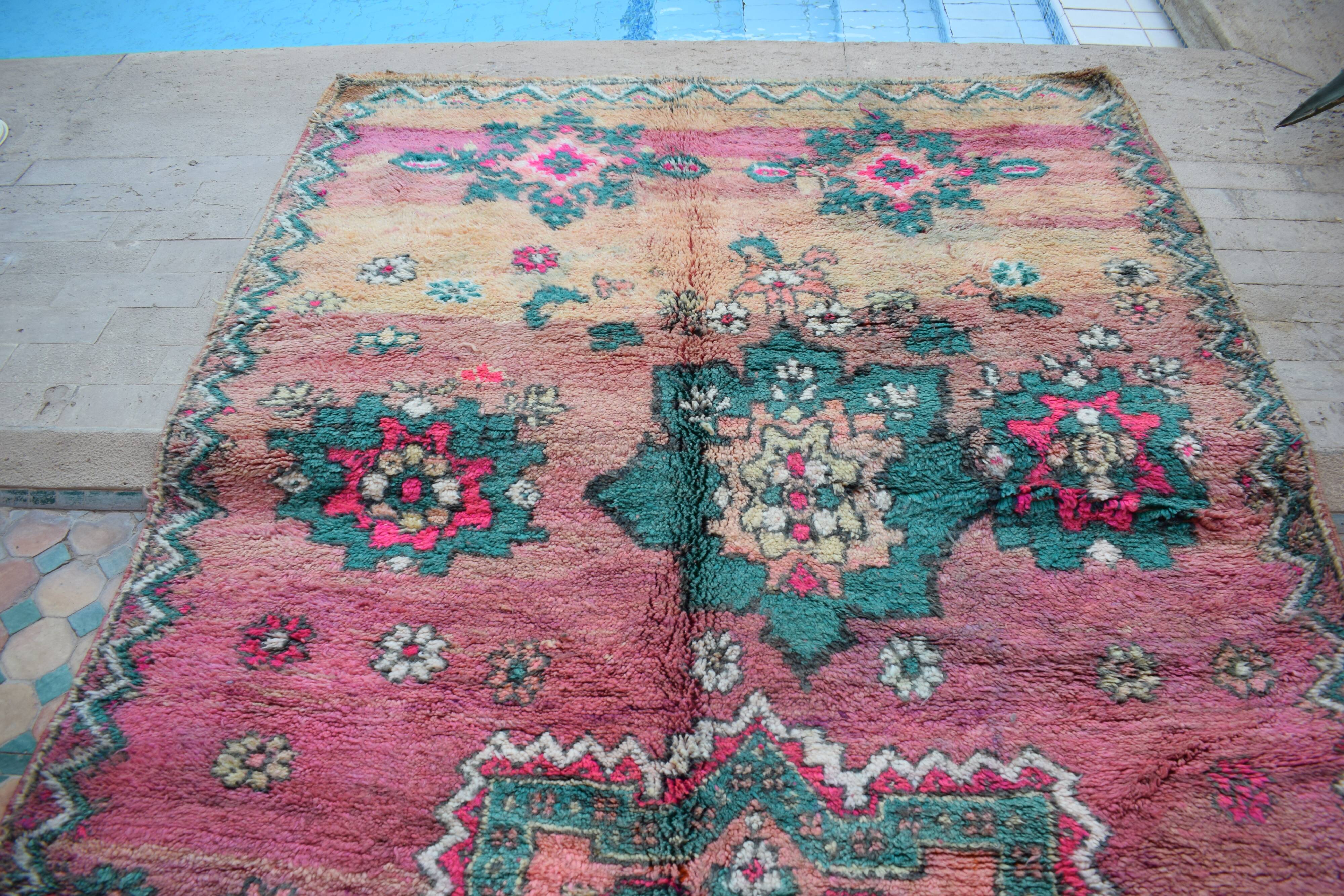 Tapis berbère marocain vintage atlas