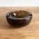 Modern ashtray bowl in thick smoked glass with bevelled edges - Ø 13 cm