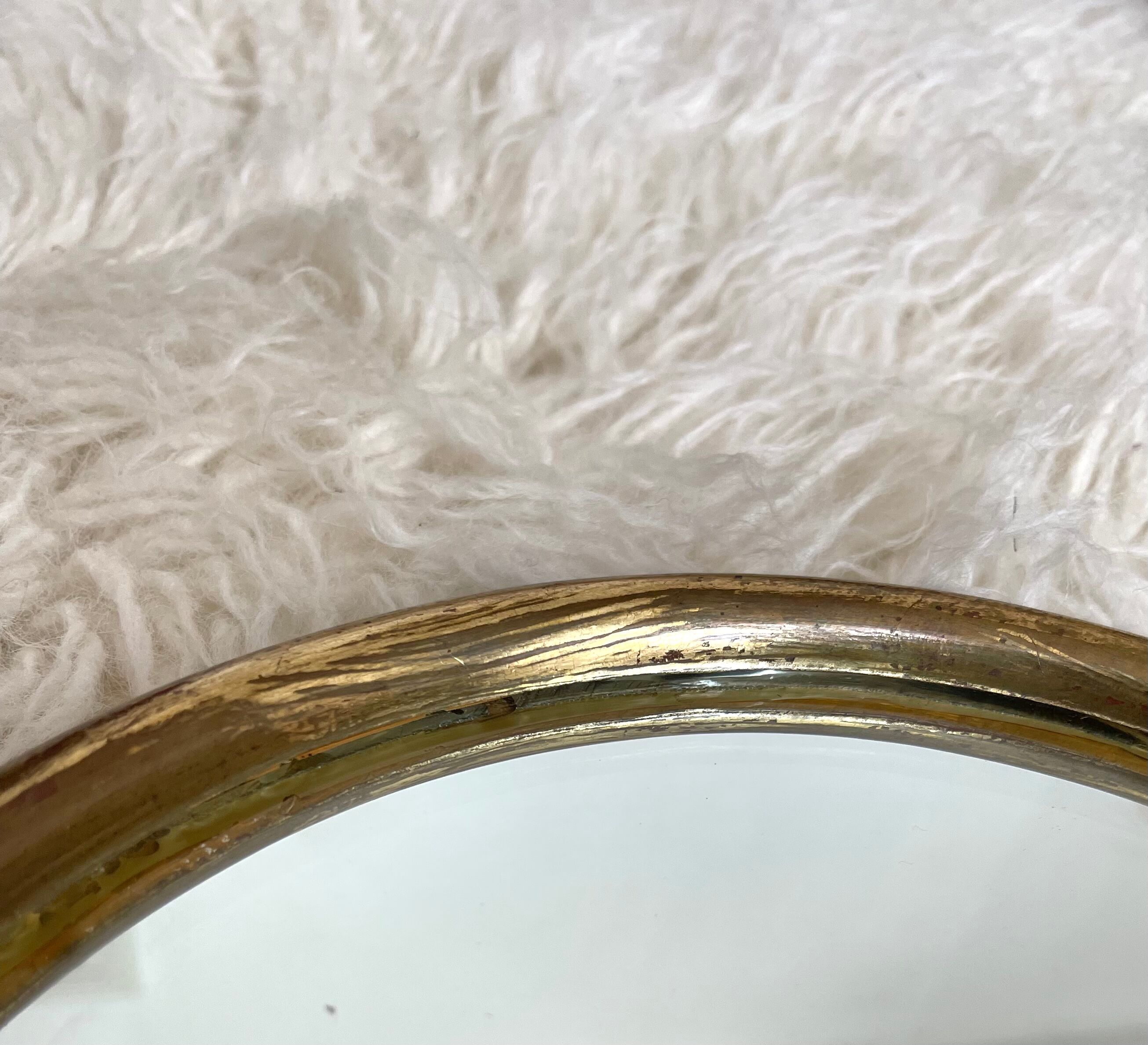 Gilded wooden mirror