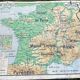 Old school map Vidal-Lablache – France, Relief of the Soil