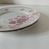 Duo of Lunéville flat plates, Lucien model – Clover decoration, early 20th century