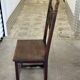 6 Alsatian chairs from the 19th century – carved wood – interlaced decoration