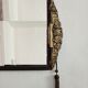 Ancien miroir Art déco métal pompons 45x75cm