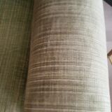 Fringed velvet armchair