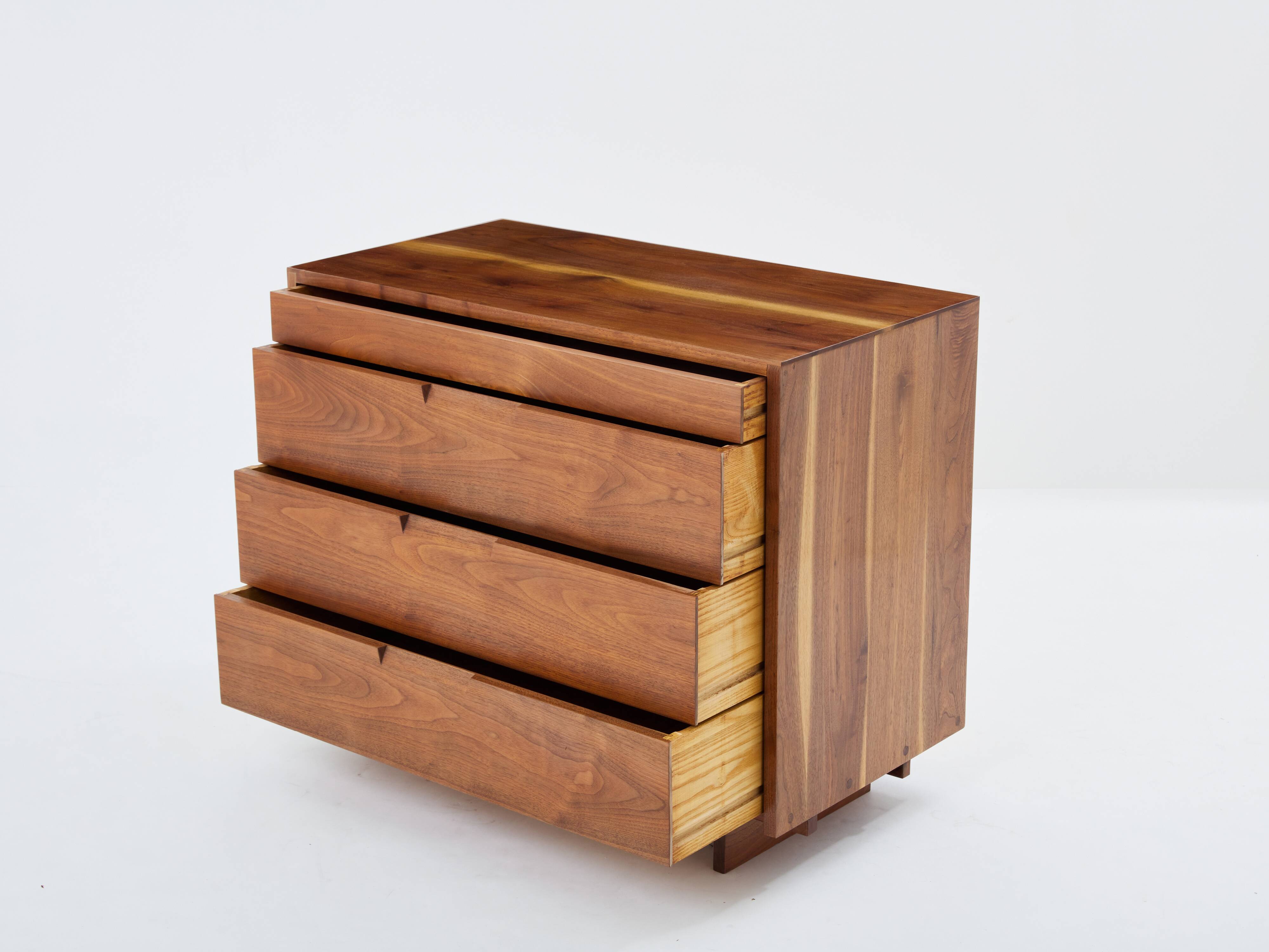 George Nakashima American black walnut chest of drawers 1955