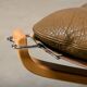 Sigurd Ressell Falcon Chair with Ottoman in brown leather for Vatne Møbler,