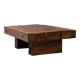 Solid Oak Wabi Sabi Coffee Table, France, 1950s