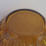 Saladier verre ambré 70's